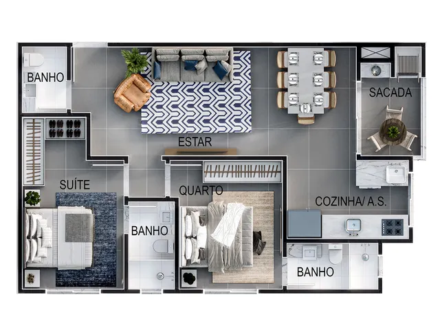 Imagem 7: San Andrés Apartamento com 2 dormitórios