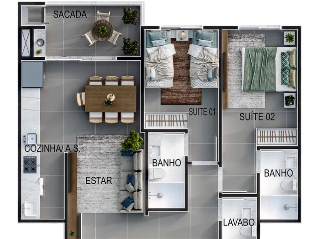 Imagem 8: San Andrés Apartamento com 2 dormitórios