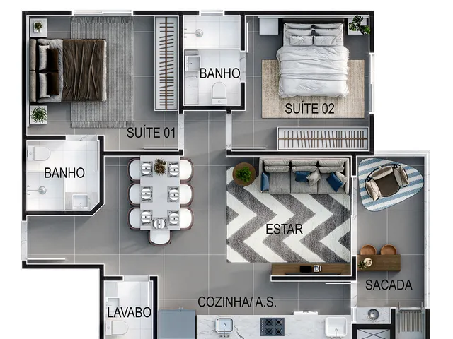 Imagem 9: San Andrés Apartamento com 2 dormitórios