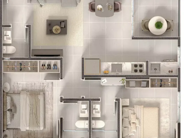 Imagem 3: Magnific Palace Apartamento com 3 dormitórios
