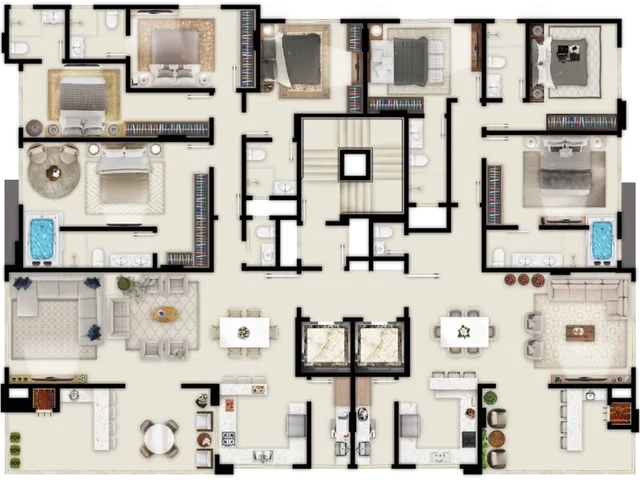 Imagem 3: Cambirela Apartamento com 3 dormitórios
