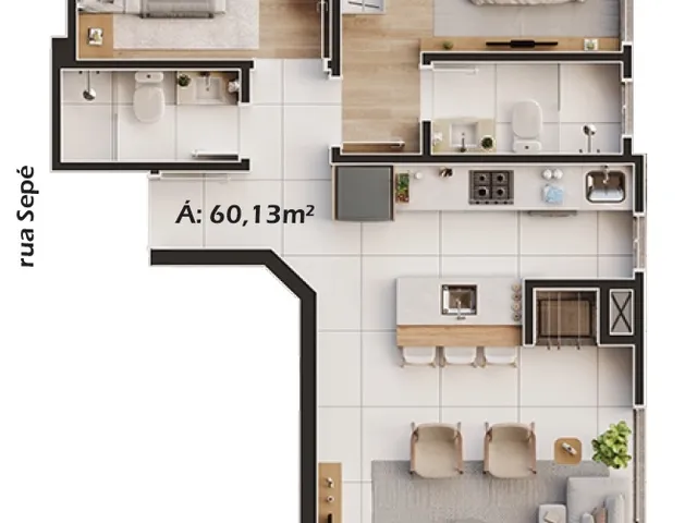 Imagem 6: Trend Apartamento com 3 dormitórios