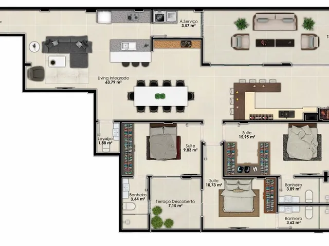 Imagem 8: Zephyros Apartamento com 2 dormitórios