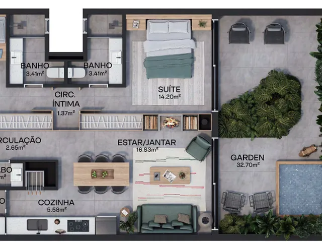 Imagem 6: Habitar Apartamento com 2 dormitórios