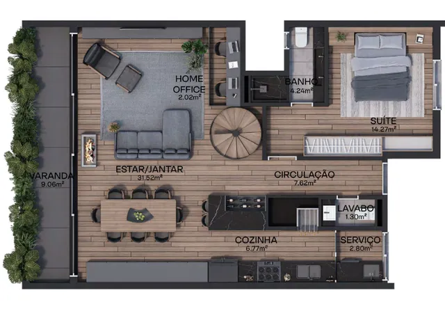 Imagem 7: Habitar Apartamento com 2 dormitórios