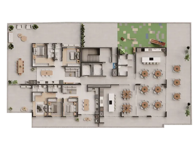 Imagem 2: Seventy Apartamento com 3 dormitórios