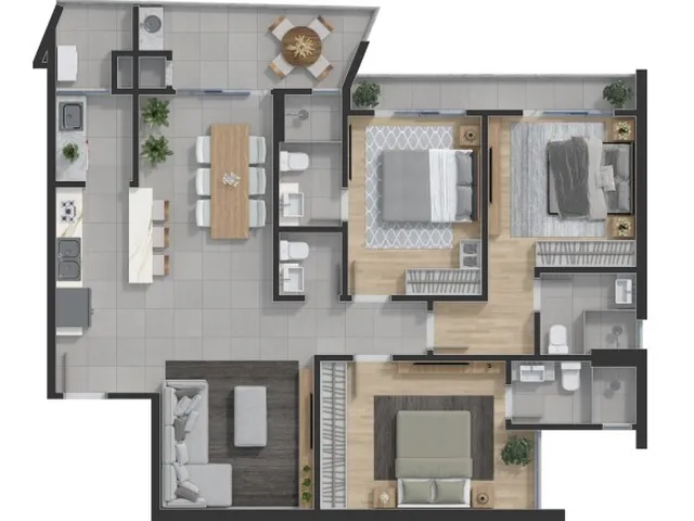 Imagem 4: Quest Apartamento com 3 dormitórios