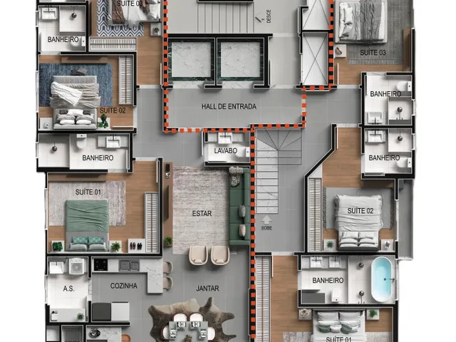 Imagem 15: Volo Lumini Apartamento com 4 dormitórios