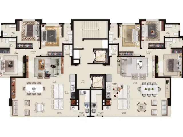 Imagem 4: Montreal Towers Apartamento com 4 dormitórios