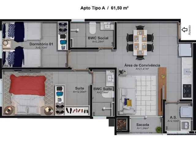 Imagem 4: Lançamento! Apartamentos em Braço do Norte!