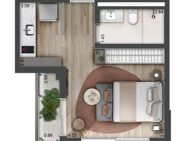 Imagem 8: Blues Perdizes Apartamento com 3 dormitórios