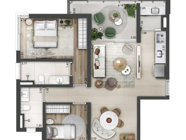 Imagem 9: Blues Perdizes Apartamento com 3 dormitórios