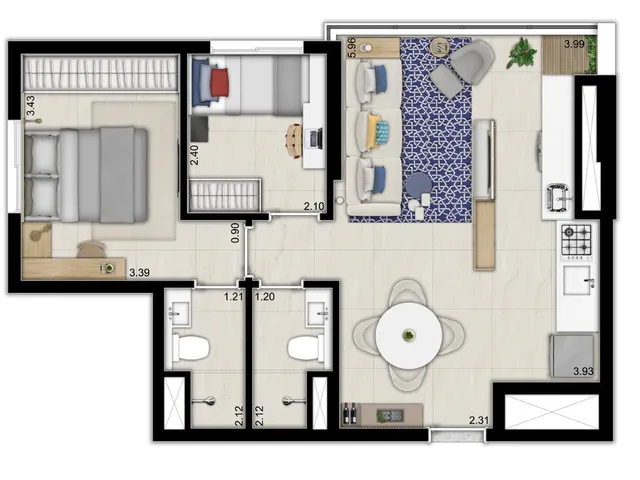 Imagem 9: Apartamento Residencial em São Paulo - Sp, Ipiranga