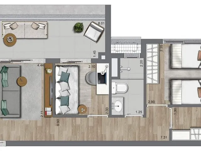 Imagem 8: Apartamento Residencial em São Paulo - Sp, Brooklin Paulista