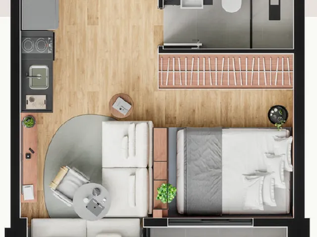 Imagem 8: Zenion Apartamento com 1 dormitório
