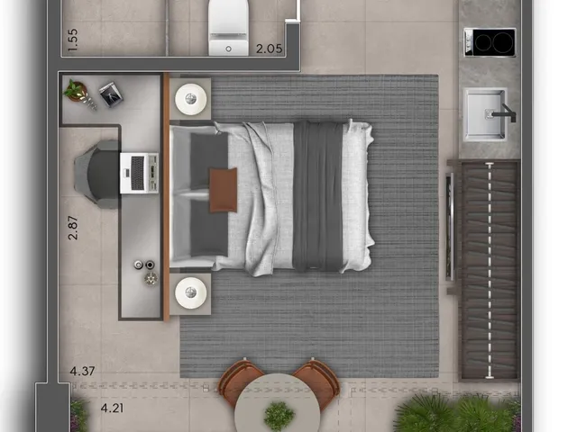 Imagem 2: Cardoso432 - Nr Apartamento com 1 dormitório