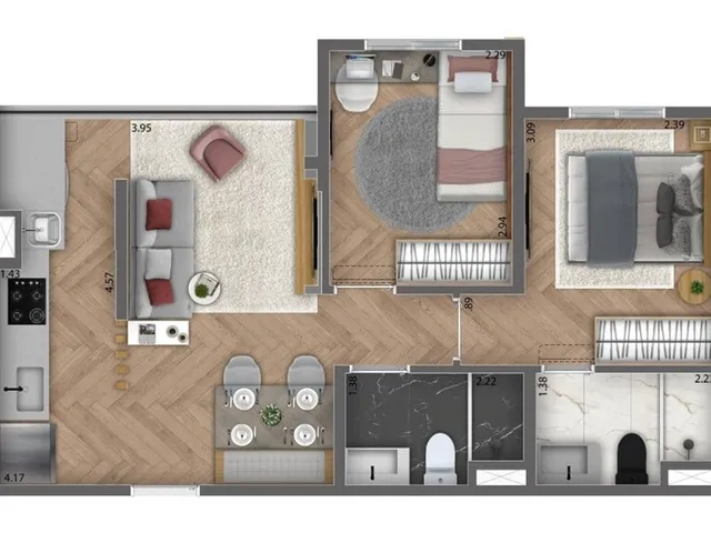 Imagem 2: Ix. Tatuapé Apartamento com 2 dormitórios