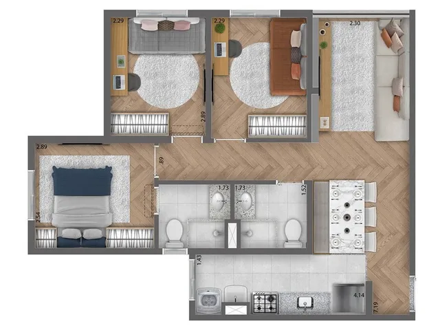 Imagem 6: Ix. Tatuapé Apartamento com 2 dormitórios