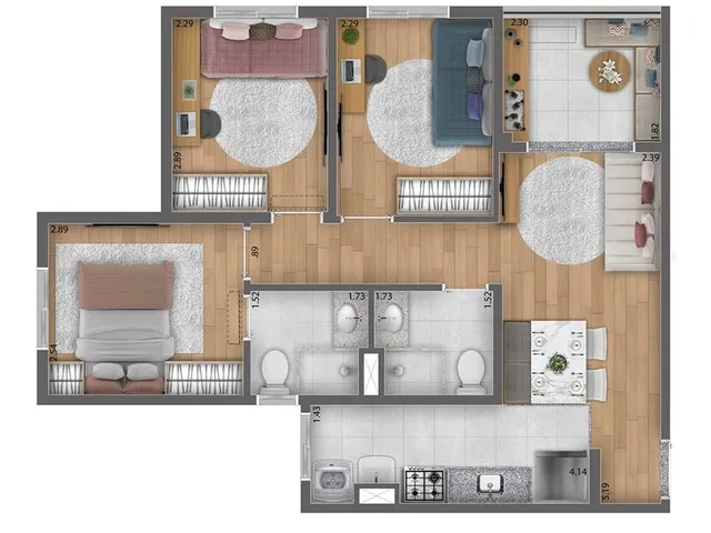 Imagem 7: Ix. Tatuapé Apartamento com 2 dormitórios