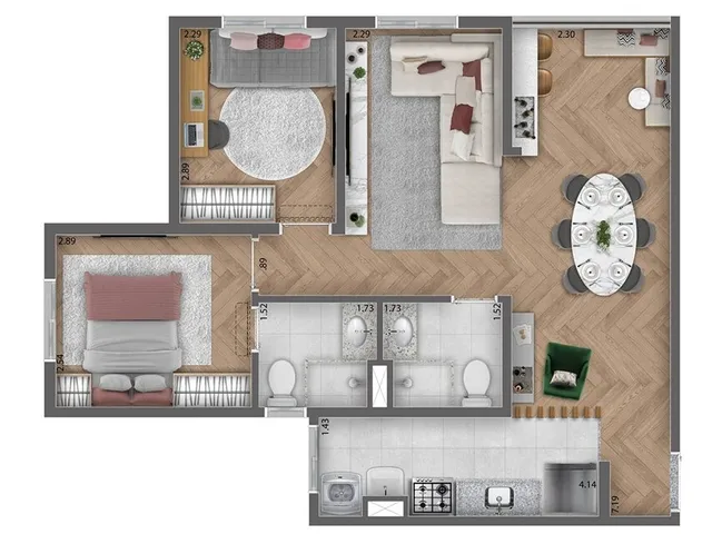 Imagem 8: Ix. Tatuapé Apartamento com 2 dormitórios