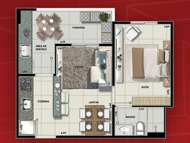 Imagem 3: Torino Morumbi Apartamento com 1 dormitório