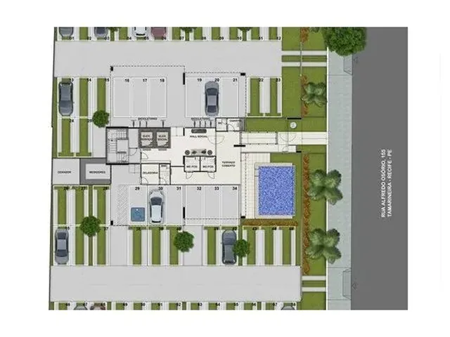 Imagem 3: Edf. Bosque da Tamarineira - Apartamentos com 2 Quartos Sendo 1 Suíte com 63M² por R