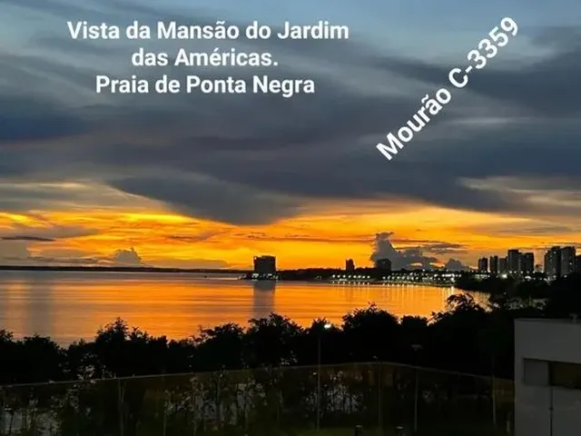 Imagem 2: Qual Será a Sensação de Morar de Frente para Rio Negro? Mansão. Elevador. Jardim Das