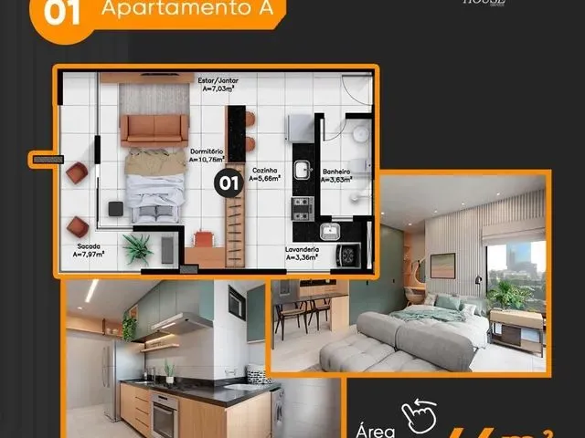 Imagem 6: Studio One - Apartamentos Inteligentes