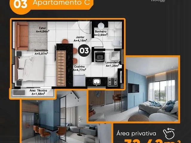 Imagem 8: Studio One - Apartamentos Inteligentes