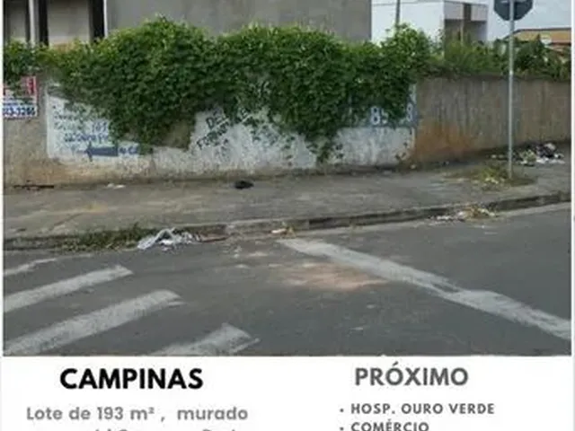 Imagem: Terreno em Campinas- Jardim Ouro Preto