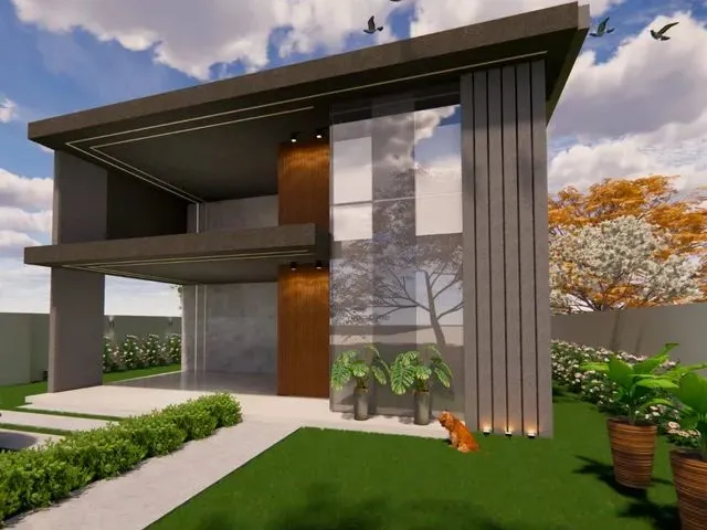 Imagem 2: Casa Térrea no Alphaville - Lado da Sombra