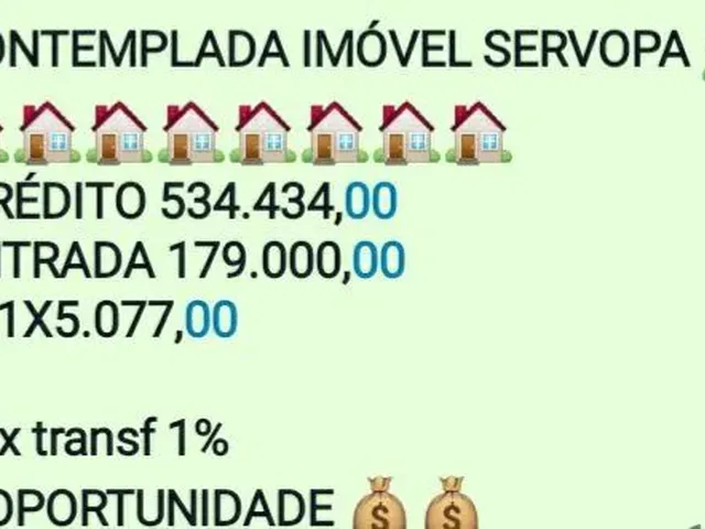 Imagem: Carta Contemplada para Imóveis e Terrenos