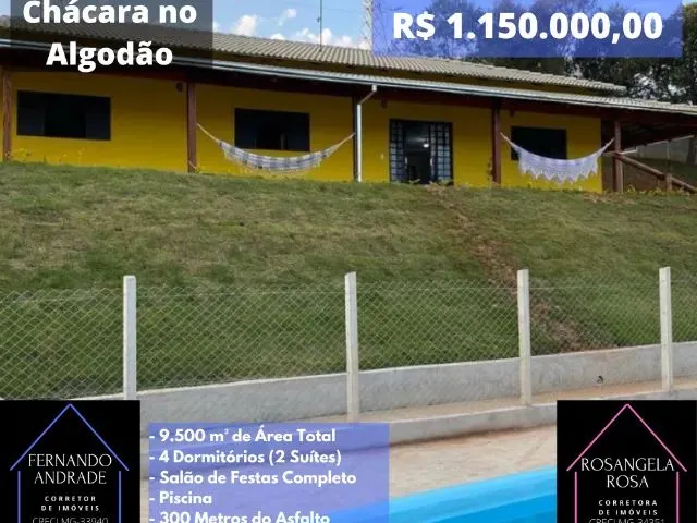 Imagem: Cod 2610 Excelente Chácara no Bairro Algodão
