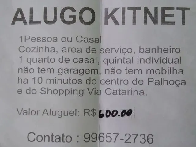 Imagem: Uma Kitnet