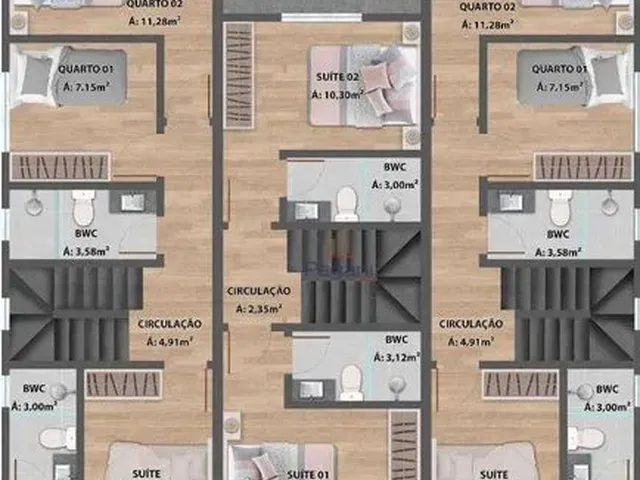 Imagem 3: Sobrado com 2 Dormitórios À Venda, 110 M² por R$ 380.000,00 - Aririú - Palhoça/Sc