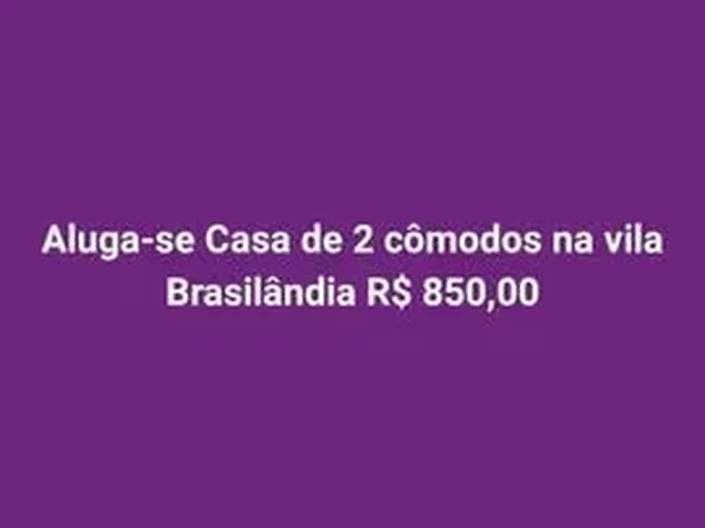 Imagem: Casa 2 Cômodos Perto da Av Parapuã