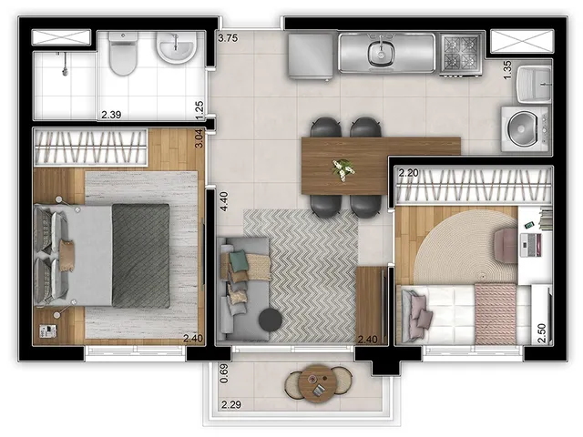 Imagem 5: Station Bresser Apartamento com 2 dormitórios