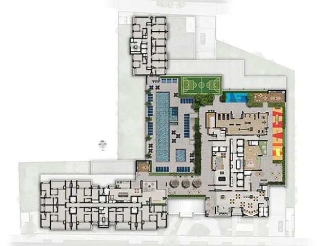Imagem 3: Quadra Diálogo Home Club - Residencial