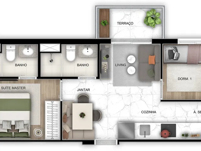 Imagem 8: Viva Benx Star Conceição - Residencial - Apartamento à venda no bairro Vila Guarani (Z