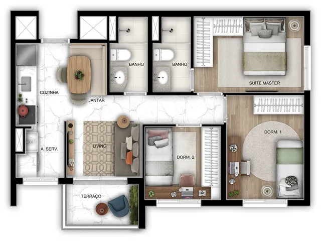 Imagem 9: Viva Benx Star Conceição - Residencial - Apartamento à venda no bairro Vila Guarani (Z
