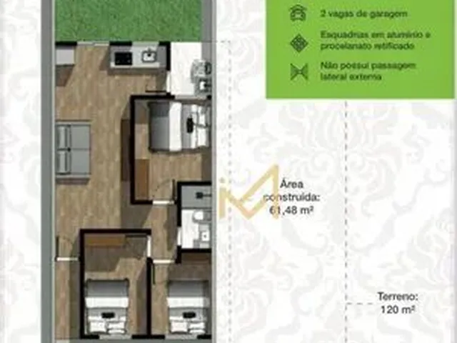 Imagem 4: Casa com 3 Dormitórios À Venda, 61 M² por R$ 290.000,00 - 14 de Novembro - Cascavel/Pr