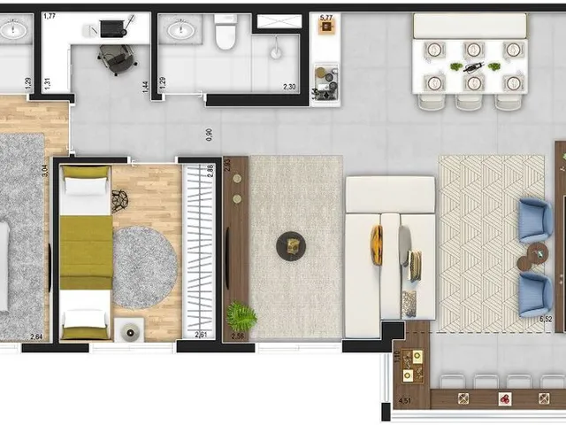 Imagem 3: AR Planalto Apartamento com 3 dormitórios