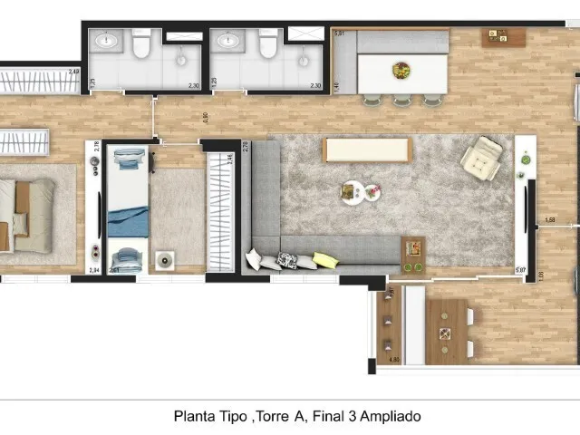 Imagem 8: AR Planalto Apartamento com 3 dormitórios