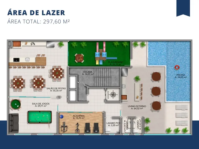 Imagem 5: Apartamento a venda em Porto Belo/SC com 67m² área privativa sendo 2 suítes, 1 vaga de
