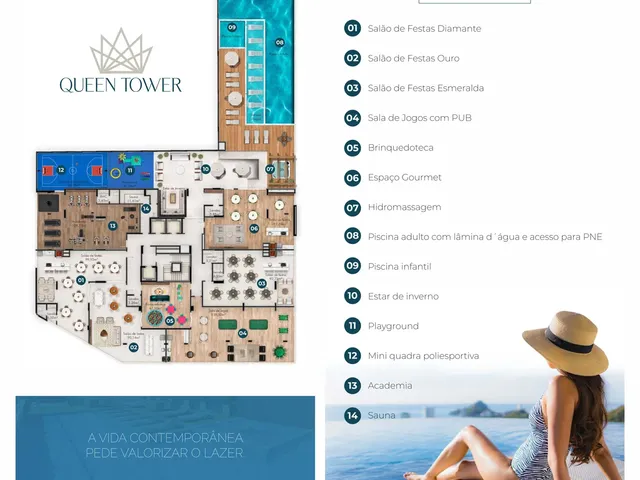Imagem 2: Queen Tower Apartamento com 3 dormitórios