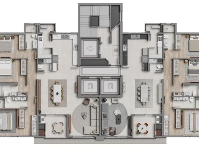 Imagem 7: Apartamento em Construção em Balneário Camboriú/Sc com 152,82M² Área Privativa, Sendo 3 Suítes 3 Vagas de Garagem