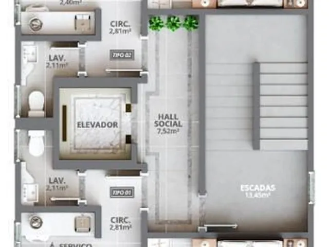 Imagem 11: Apartamento Pronto para Morar em Porto Belo/Sc com 71,50M² Área Privativa Sendo 2 Suítes, 1 Vaga de Garagem