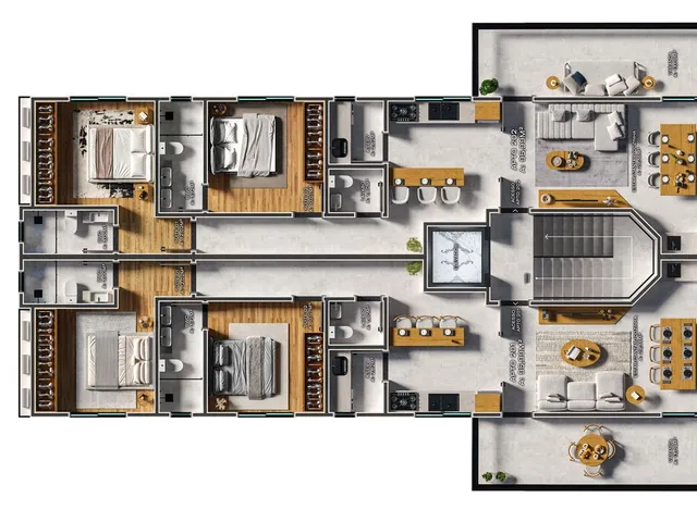 Imagem 4: Apartamento em Construção em Bombinhas/Sc com 81,45M² Área Privativa Sendo 2 Suítes, 1 Caga de Garagem