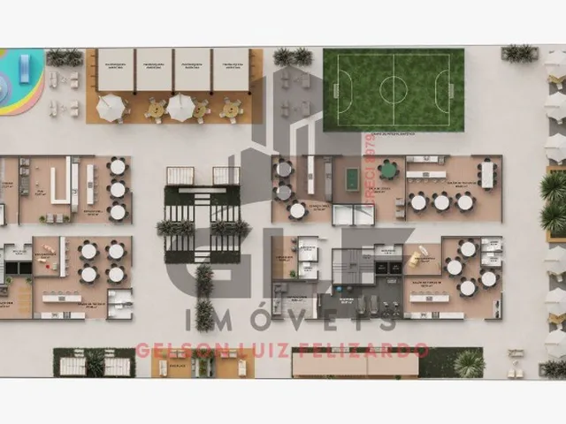 Imagem 6: Apto em Construção em Tijucas/Sc com 67,36M²Área Privativa Sendo 1 Suíte, 1 Vaga de Garagem, Área de Lazer Completa