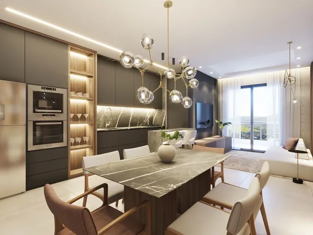 Imagem 3: Apto Em Construção em Itapema/SC bairro Meia Praia, com 83m² sendo 2 suítes, 2 vagas